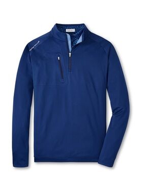 Peter Millar Sport Navy Verge Performance Quarter-Zip Blue Golf Pullover